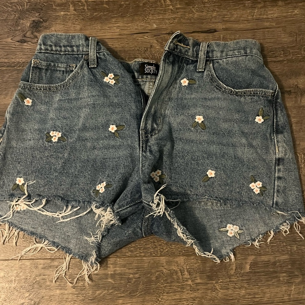 Blue Floral Women's Shorts